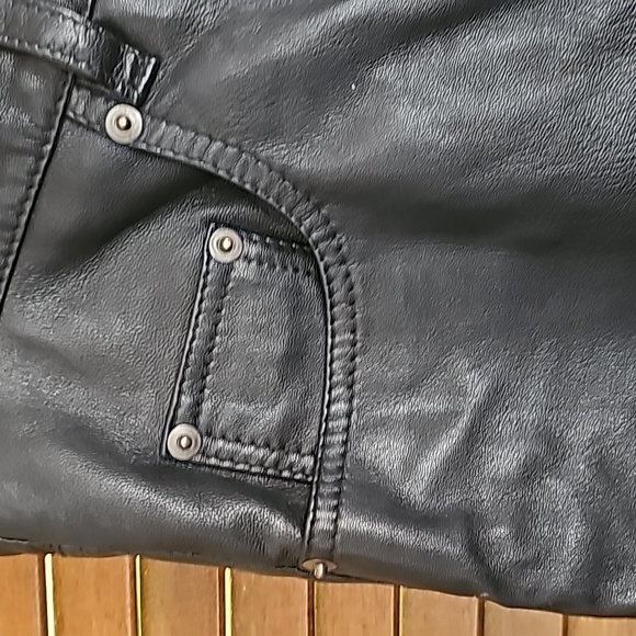 Vintage Leder Company high quality genuine leather pants from Germany 90s 33x29 - Picture 6 of 13